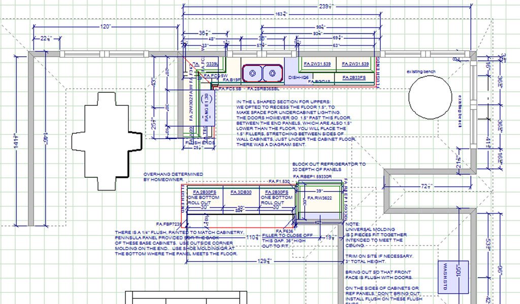 Blueprint from a COR Improvements project