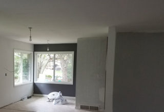 Drywall and paint phase in a COR project
